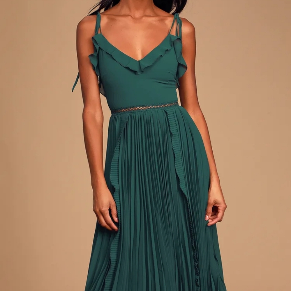 Dark Green, size Medium, Lulu's dress